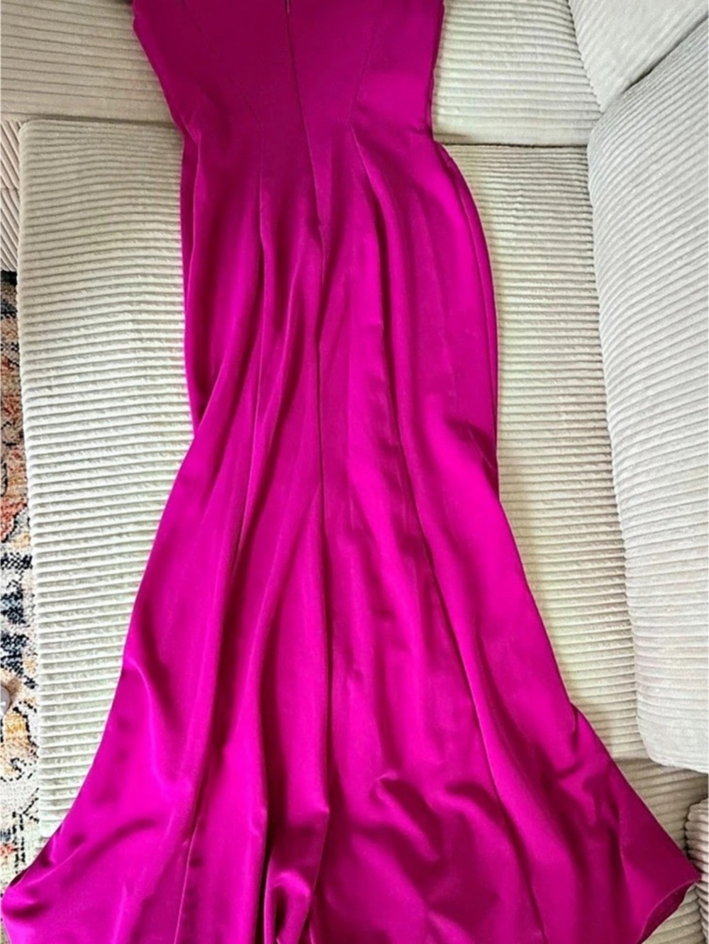 Nightway Off-Shoulder Maxi Dress Pink Medium